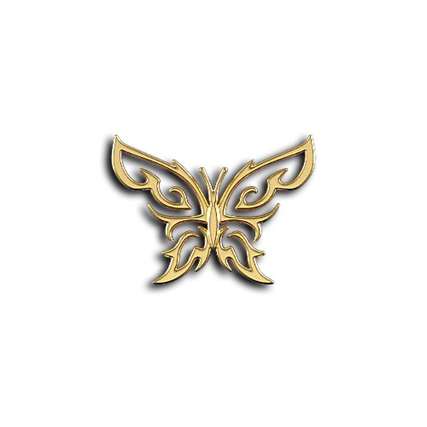 Butterfly Tribal 18k Gold Gem