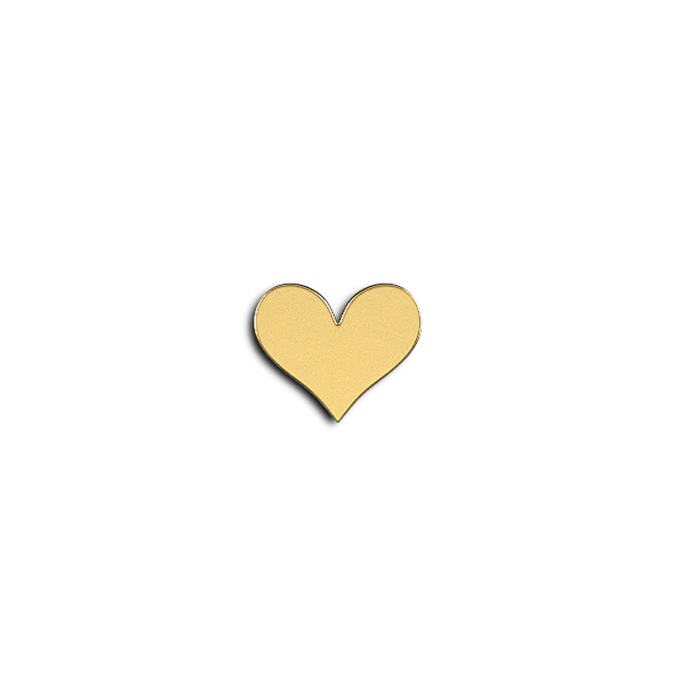 Simple Heart 18k Gold Gem