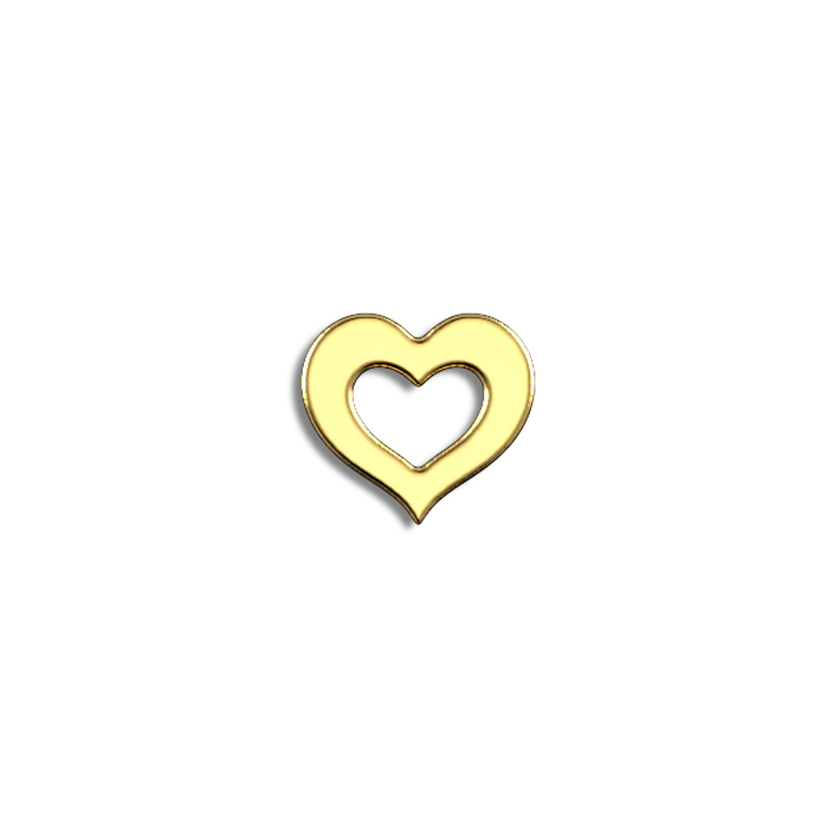 Thicc Heart 18k Gold