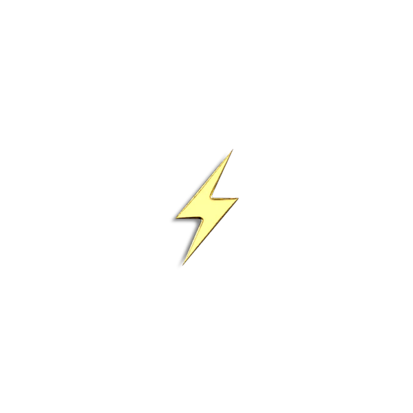 Lightning Bolt 18k Gold Gem